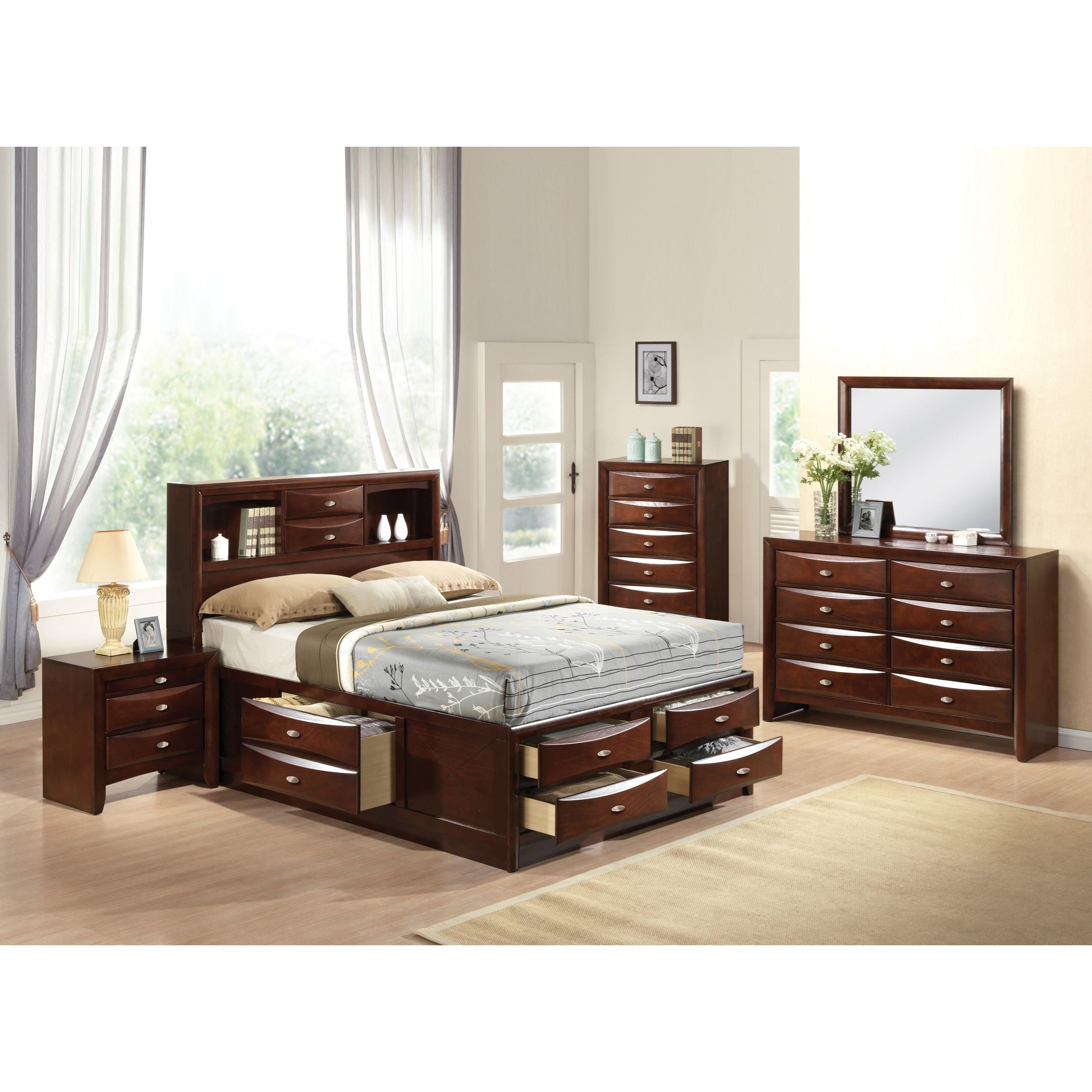 Acme Furniture Ireland Storage Espresso 21600Q KIT Queen Bed w